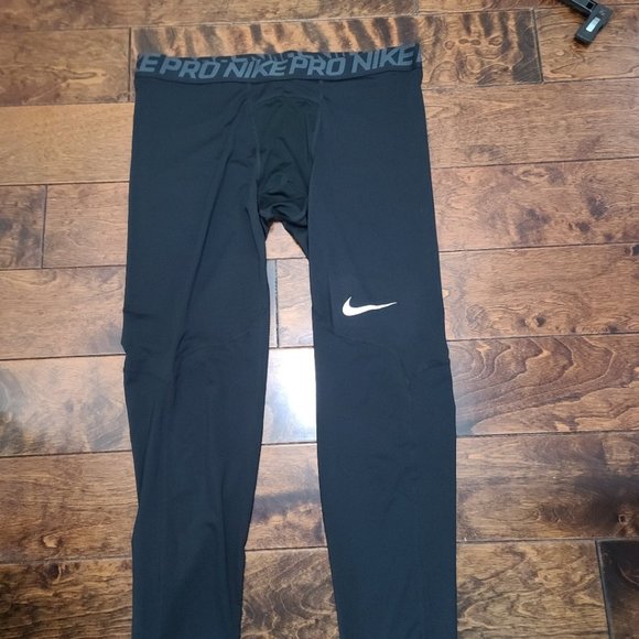 Men`s NIKE  Black sports leggings / Size XXL - Picture 2 of 5
